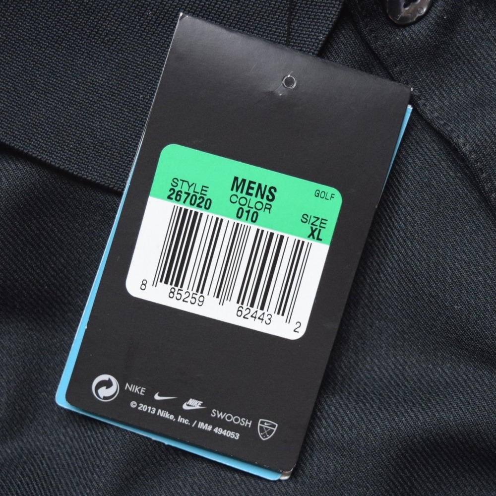 Nike Golf Polo Shirt Mens XL Black Dri-Fit Code42 Corporate Employee Tech NWT - Picture 7 of 13